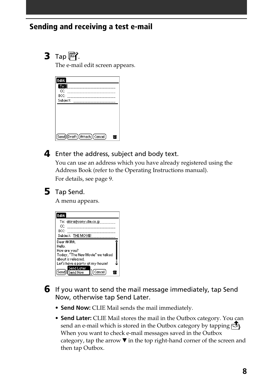 Sony CLIE A-AVZ-100-11 User Manual | Page 8 / 42