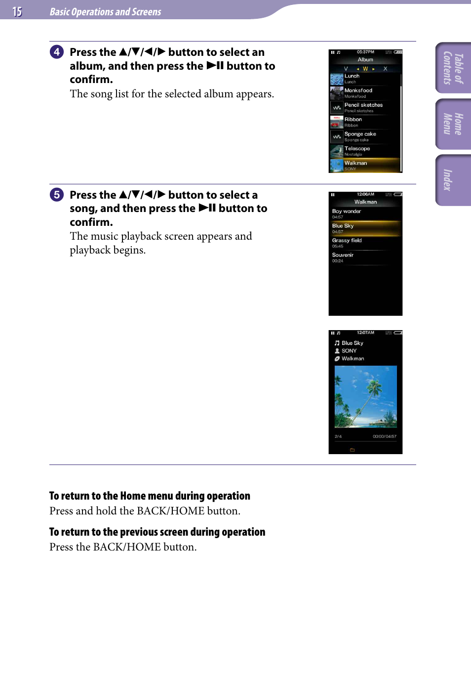 Sony A846 User Manual | Page 15 / 169