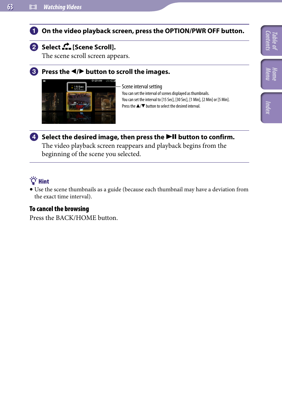 Sony A846 User Manual | Page 63 / 169