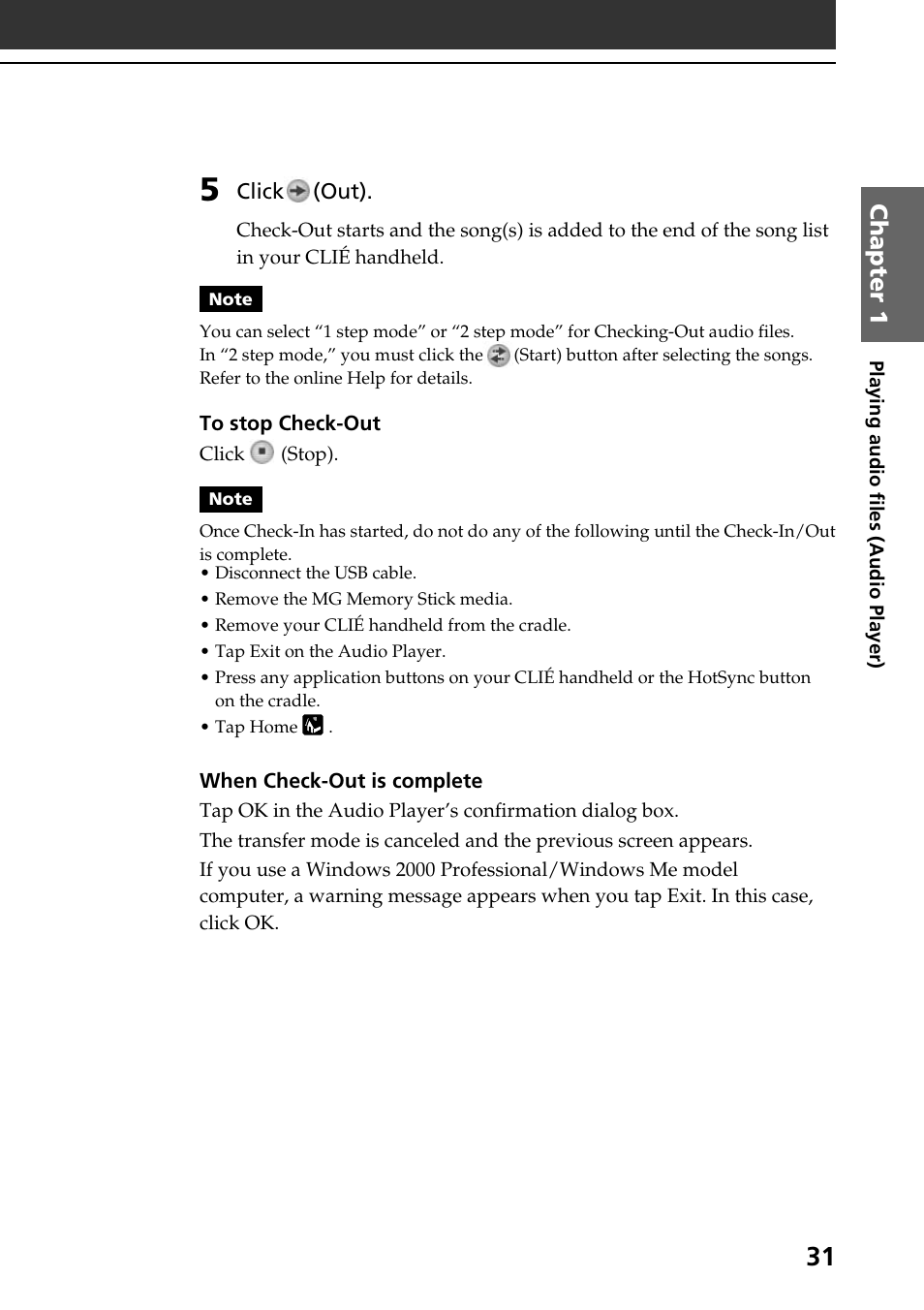 Sony PEG-N760C User Manual | Page 31 / 119