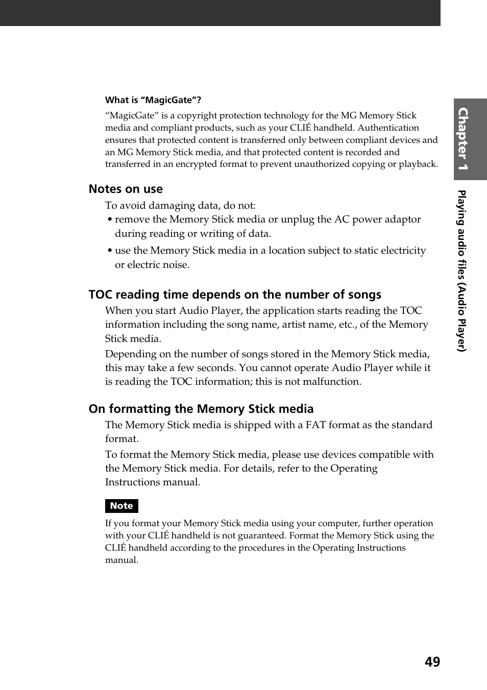 Sony PEG-N760C User Manual | Page 49 / 119