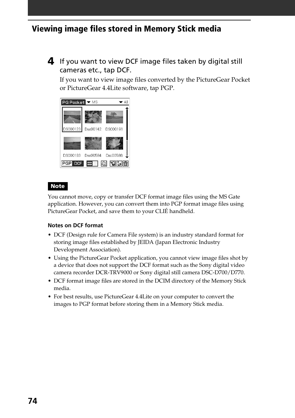 Sony PEG-N760C User Manual | Page 74 / 119