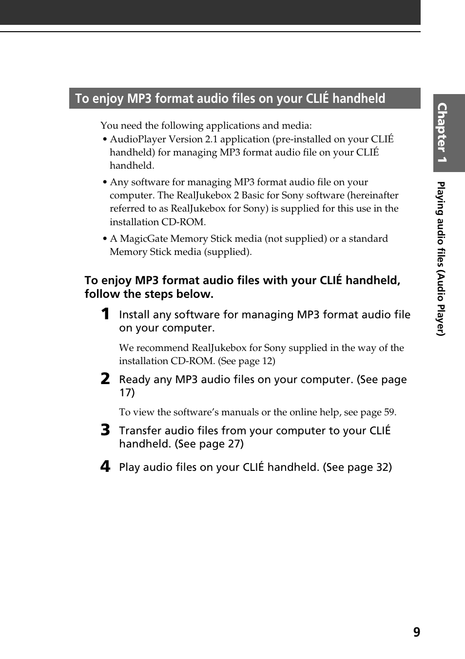 Sony PEG-N760C User Manual | Page 9 / 119