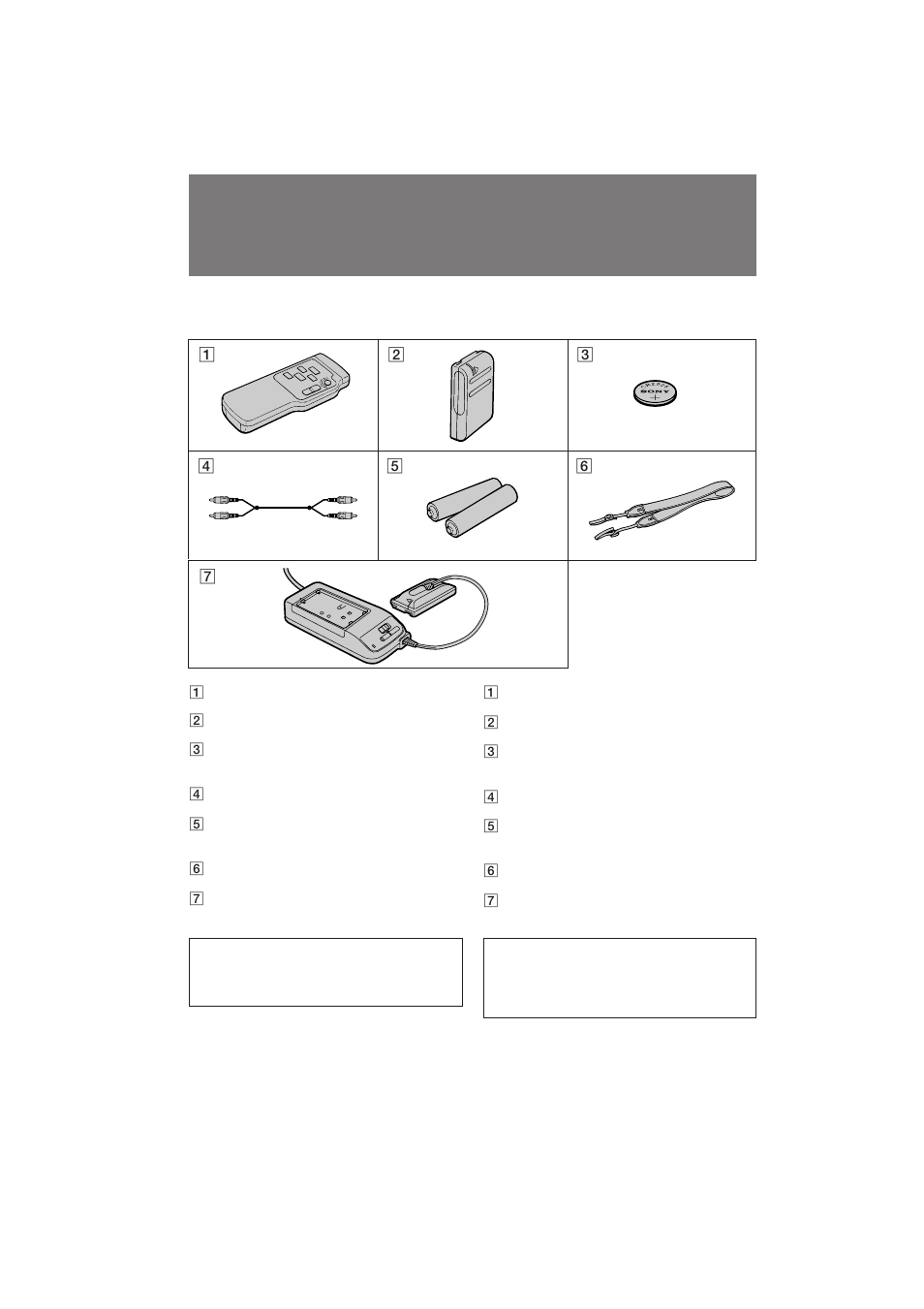 Checking supplied accessories, Comprobación de los accesorios suministrados | Sony CCD-TRV11 User Manual | Page 6 / 72
