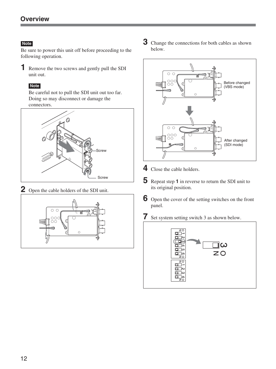 Overview | Sony CCU-D50 User Manual | Page 12 / 31