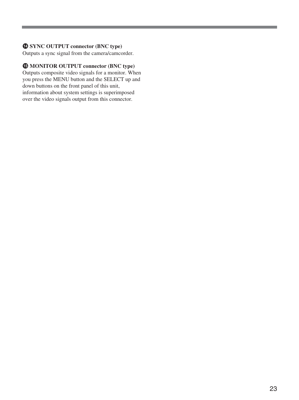 Sony CCU-D50 User Manual | Page 23 / 31