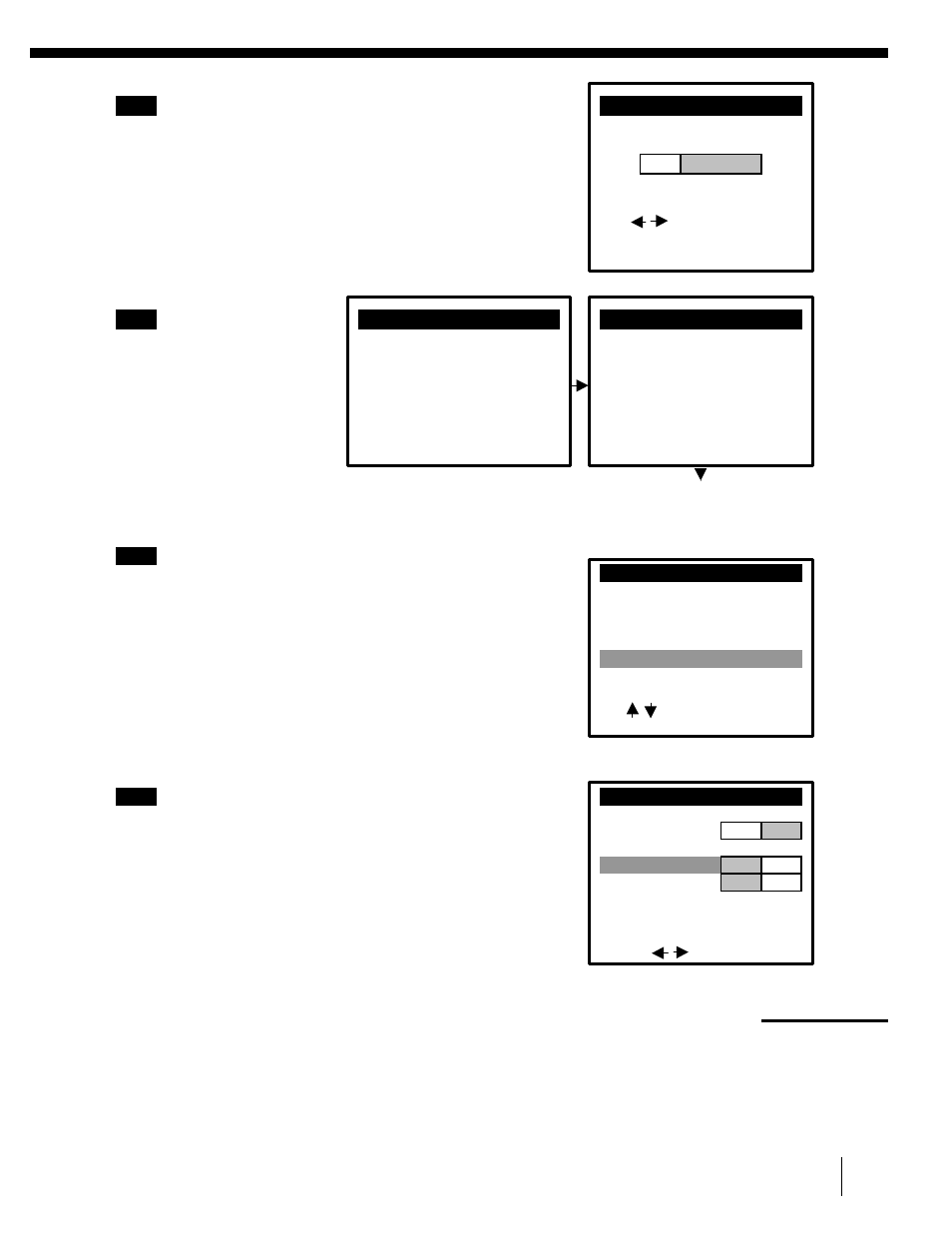 5the tuner preset menu appears. set, Antenna / cable to cable and press ok, For details, see page 44 | 6the auto preset, Starts, Normal display, 2enter the cable box output channel. set, Manual set to add and press ok | Sony CS SLV-998HF MX User Manual | Page 29 / 42