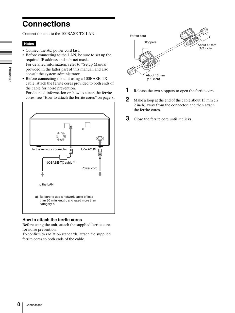 Connections, Ck) (8), Ctor (8) | Sony UP-D77MD User Manual | Page 8 / 32