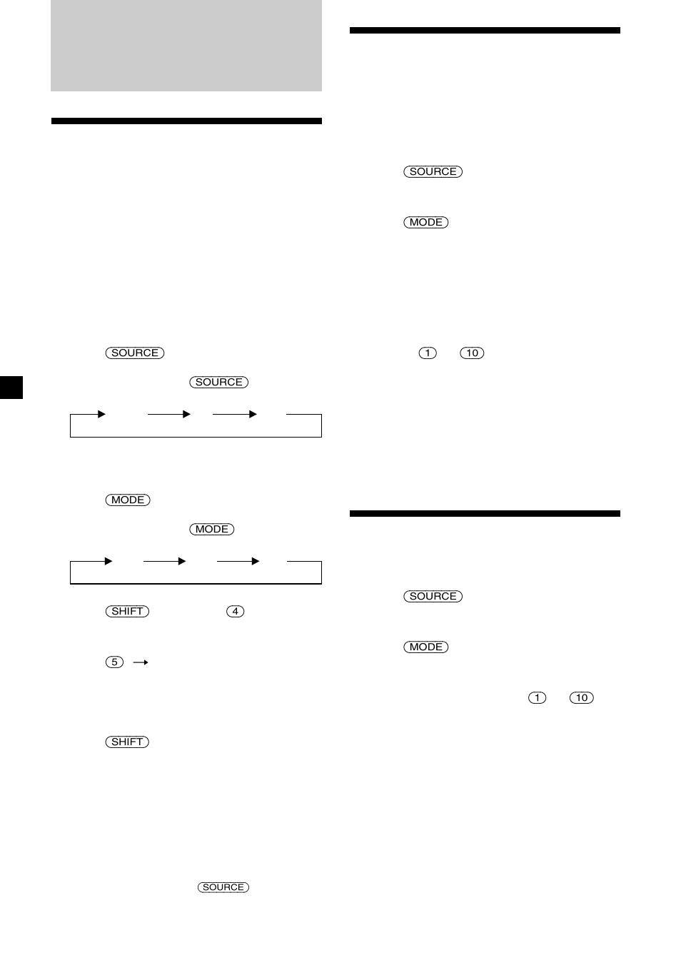 Radio | Sony CDX-C7500 User Manual | Page 10 / 54