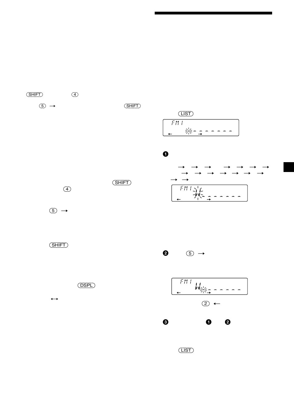 Storing the station names | Sony CDX-C7500 User Manual | Page 11 / 54
