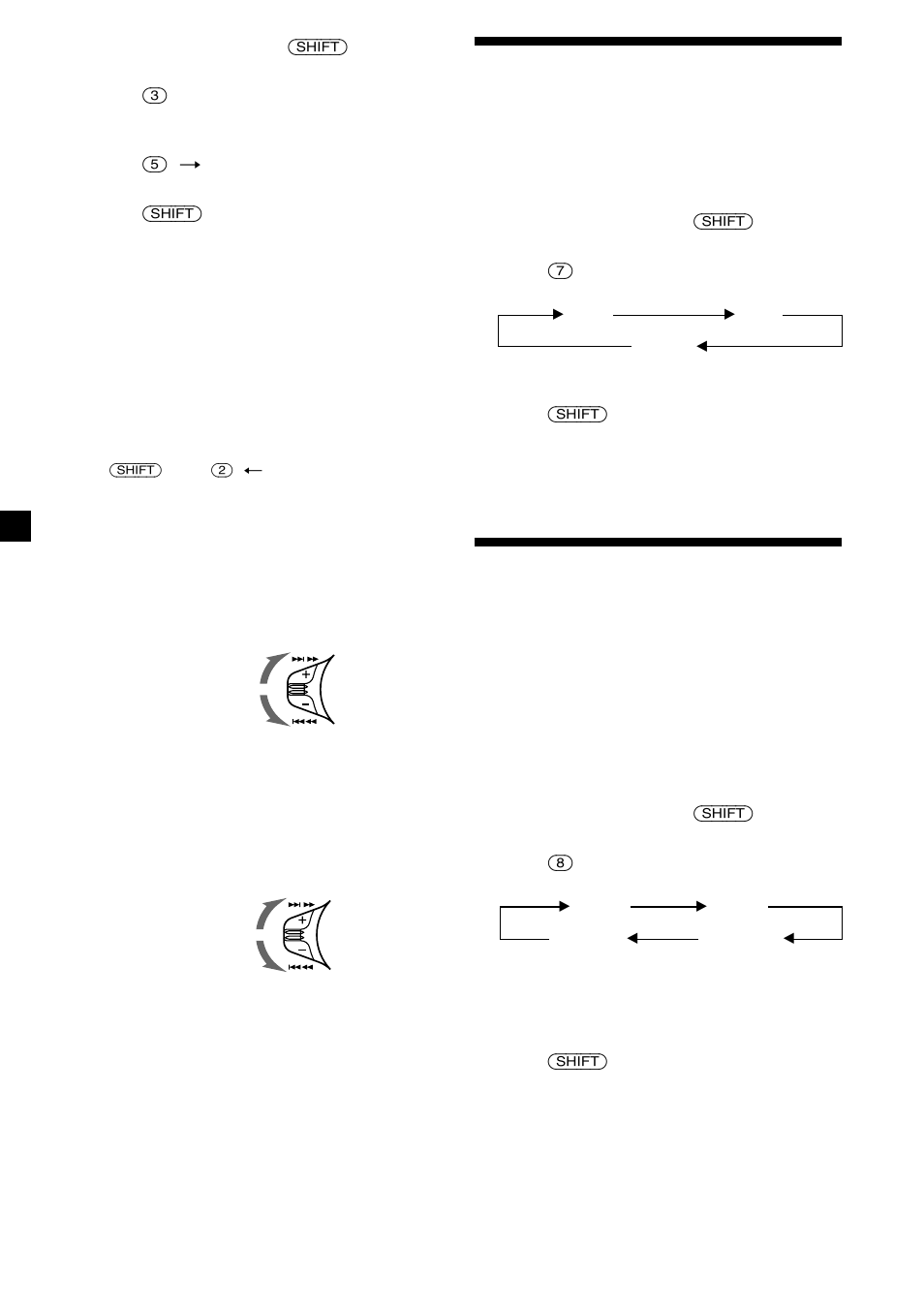 Playing tracks repeatedly, Playing tracks in random order | Sony CDX-C7500 User Manual | Page 18 / 54