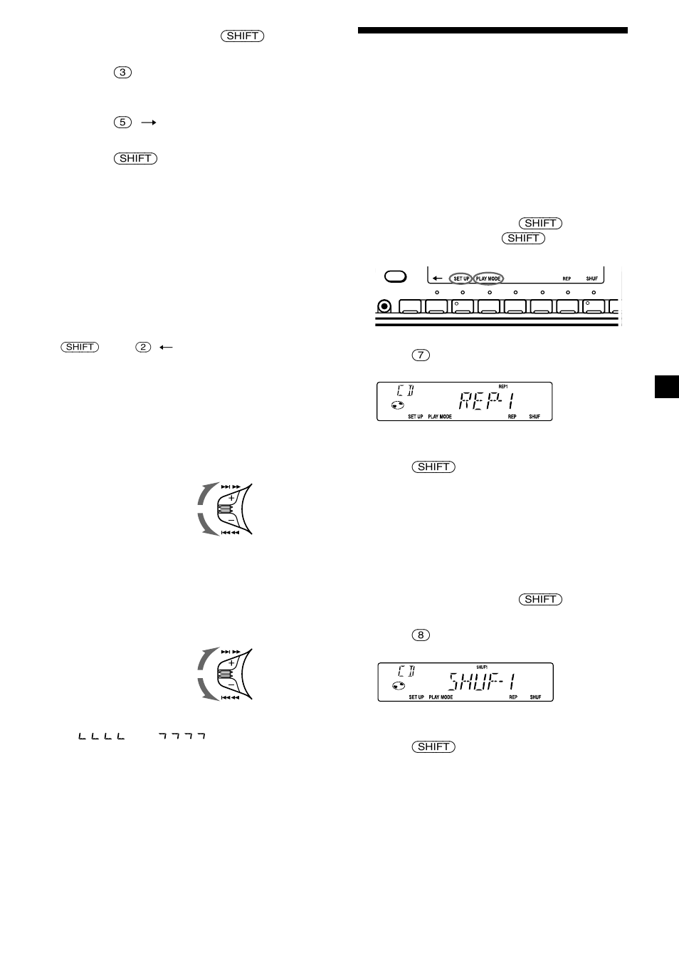 Playing a cd in various modes | Sony CDX-C7500 User Manual | Page 9 / 54