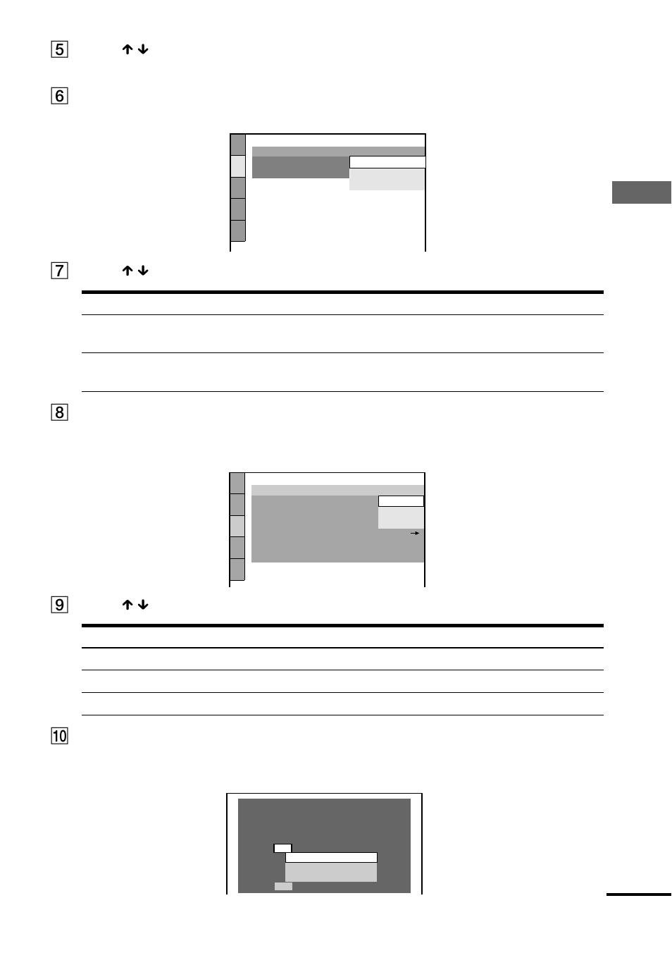 Hook u p s, 5press x / x to select a language, 6press enter | 7press x / x to select the item. 8 press enter, 9press x / x to select the item. q; press enter | Sony DVP-NS400D User Manual | Page 29 / 92