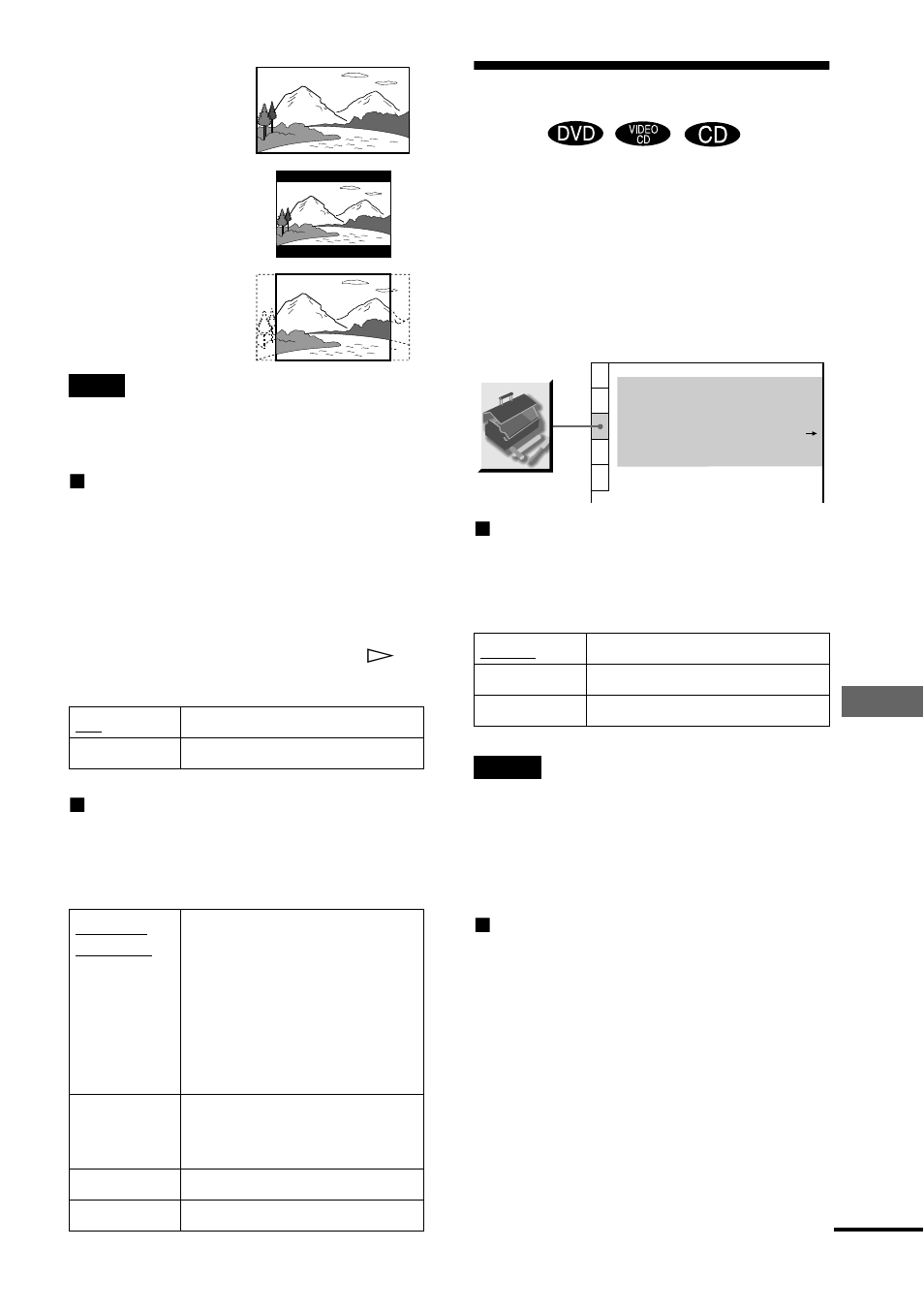 Custom settings (custom setup), Custom settings, Se tt ings a nd adjus tme nts | Custom setup) | Sony DVP-NS400D User Manual | Page 71 / 92