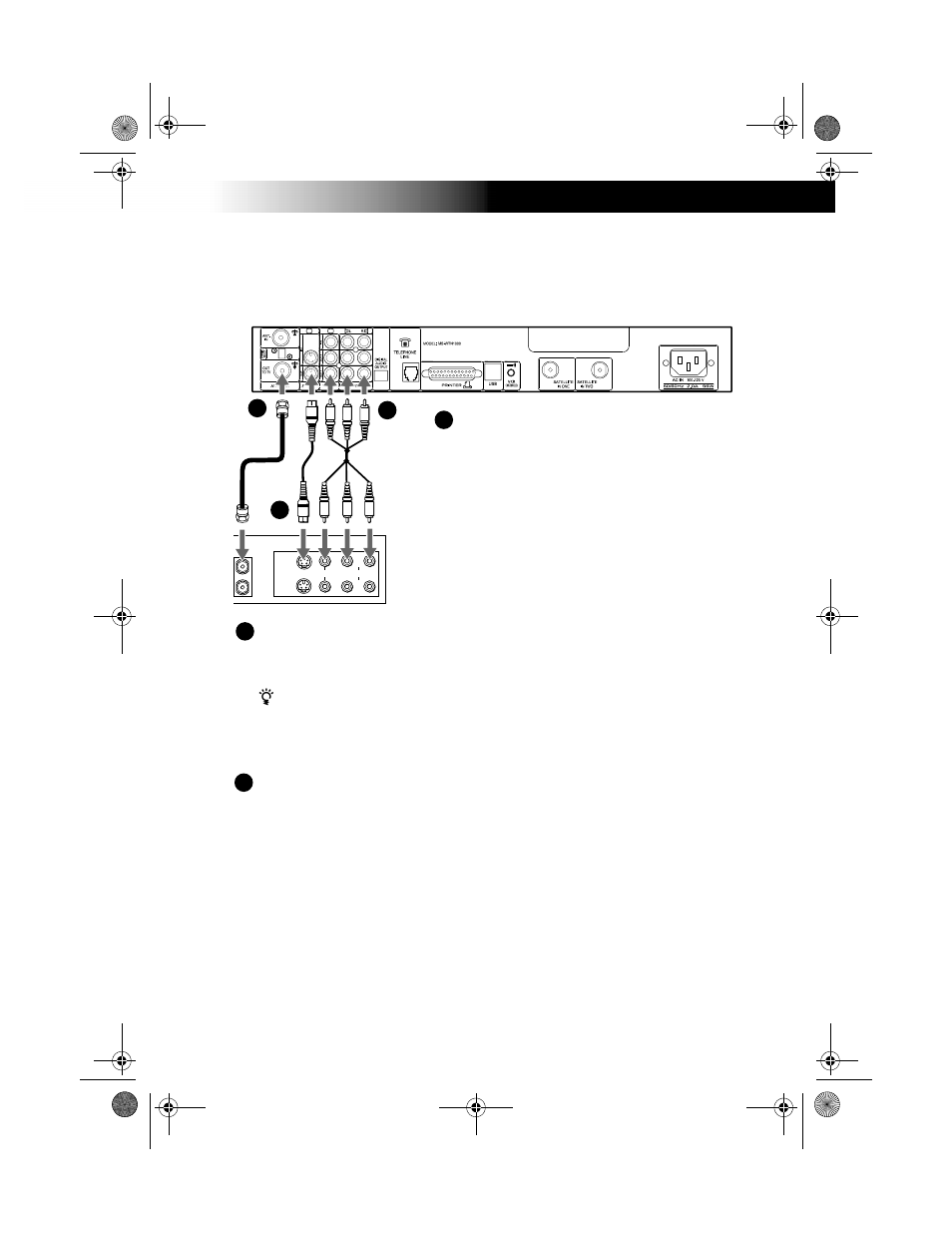 Advanced connection: connecting your vcr | Sony SAT-W60 User Manual | Page 13 / 32