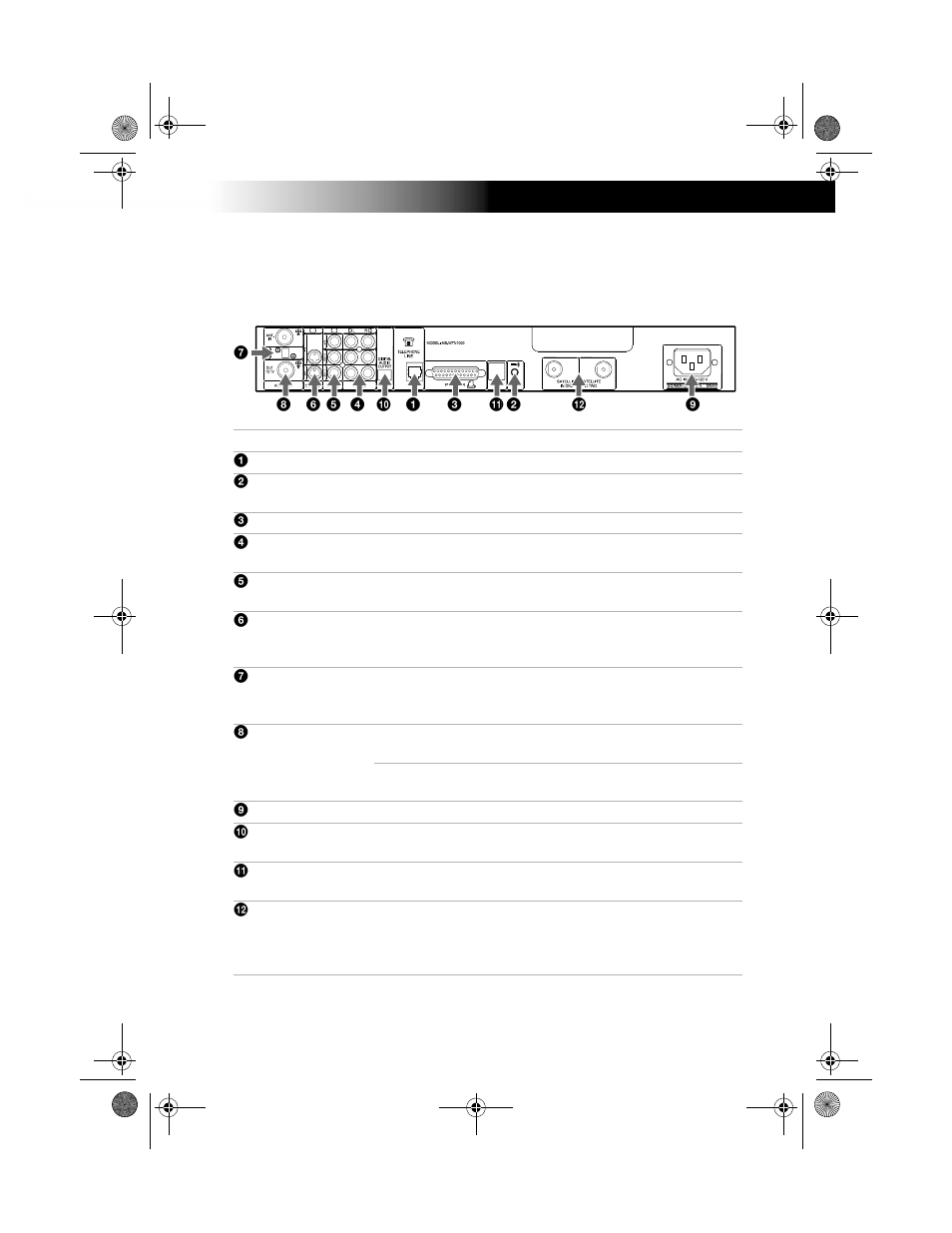 Back panel terminals | Sony SAT-W60 User Manual | Page 25 / 32