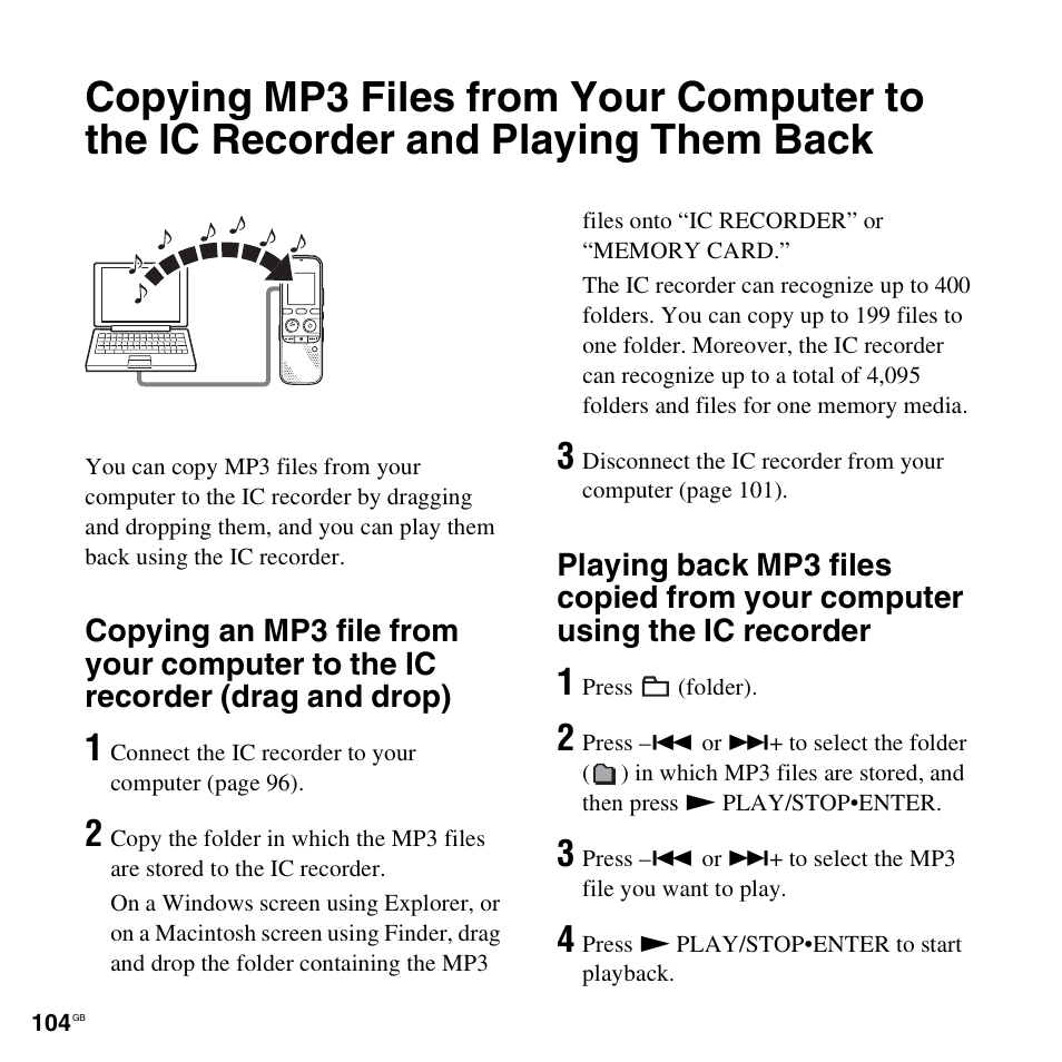 Sony PX312F User Manual | Page 104 / 146