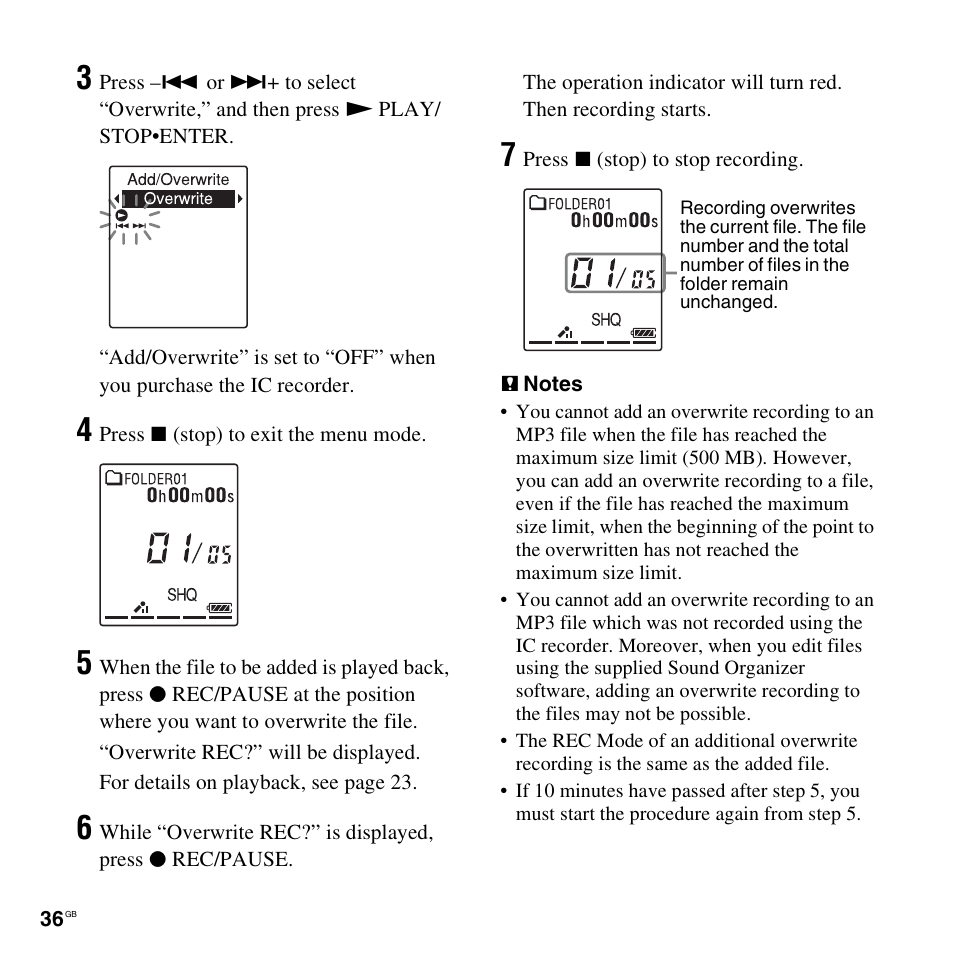 Sony PX312F User Manual | Page 36 / 146