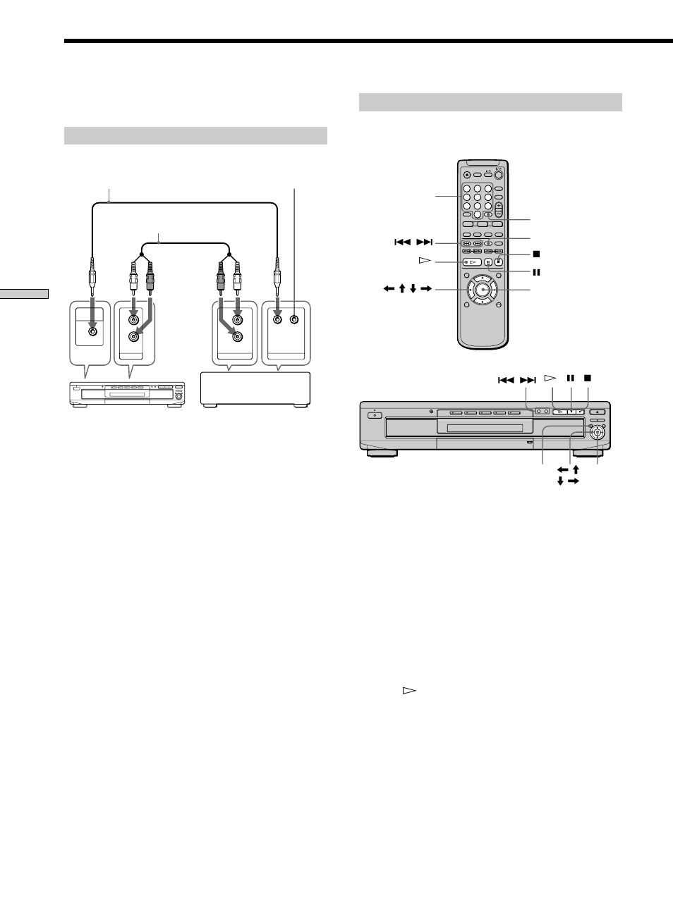 Controlling the cd changer (mega control), Connecting the cd changer, Controlling the cd changer | Sony DVP-C660 User Manual | Page 60 / 76