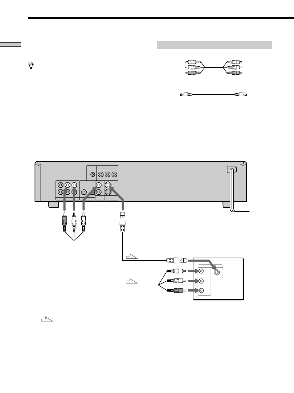 Tv hookups, Required cords, Getting started | Sony DVP-C660 User Manual | Page 8 / 76