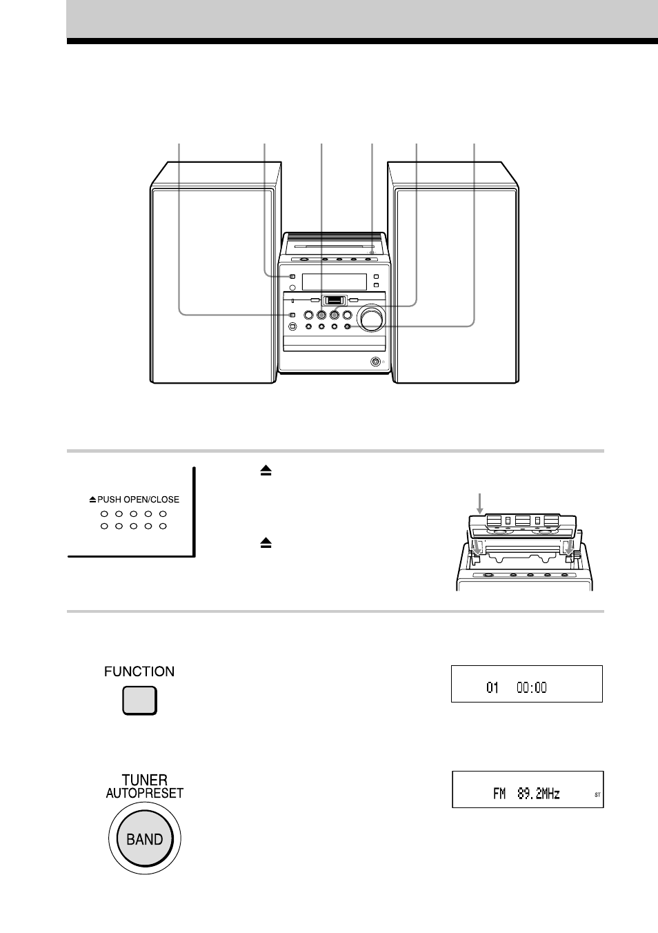 Recording on a tape | Sony CMT-A70 User Manual | Page 14 / 48