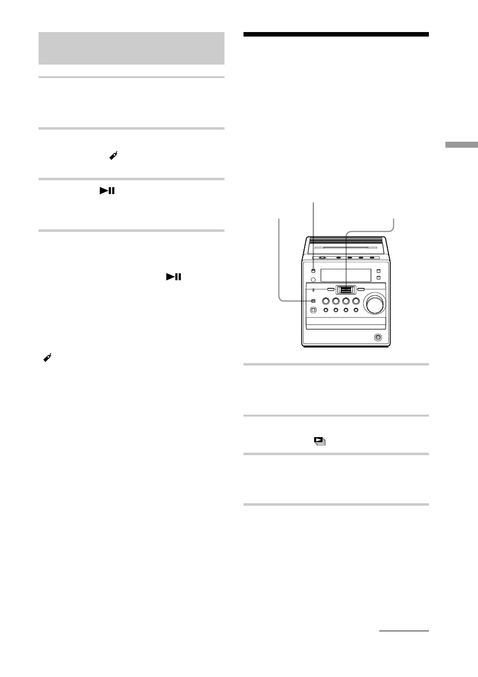 Playing your favorite play lists, M3u play list play) (mp3 cd only), Playing the tracks with bookmarks | Sony CMT-A70 User Manual | Page 23 / 48