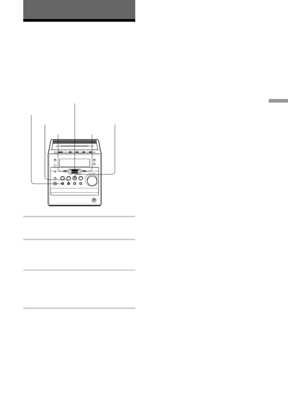 The radio, Presetting radio stations, 27 the radio | Sony CMT-A70 User Manual | Page 27 / 48