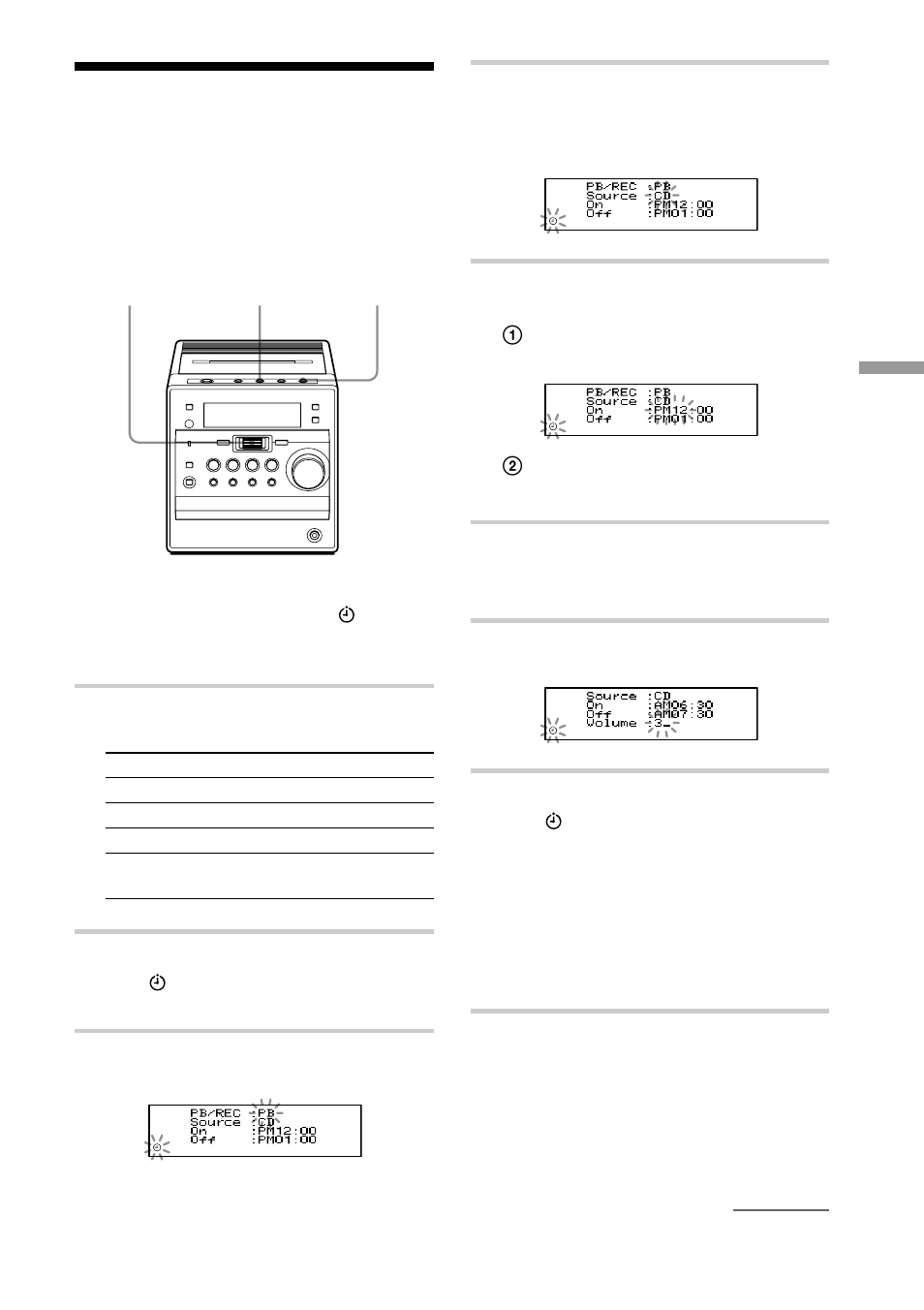 Waking up to music | Sony CMT-A70 User Manual | Page 31 / 48