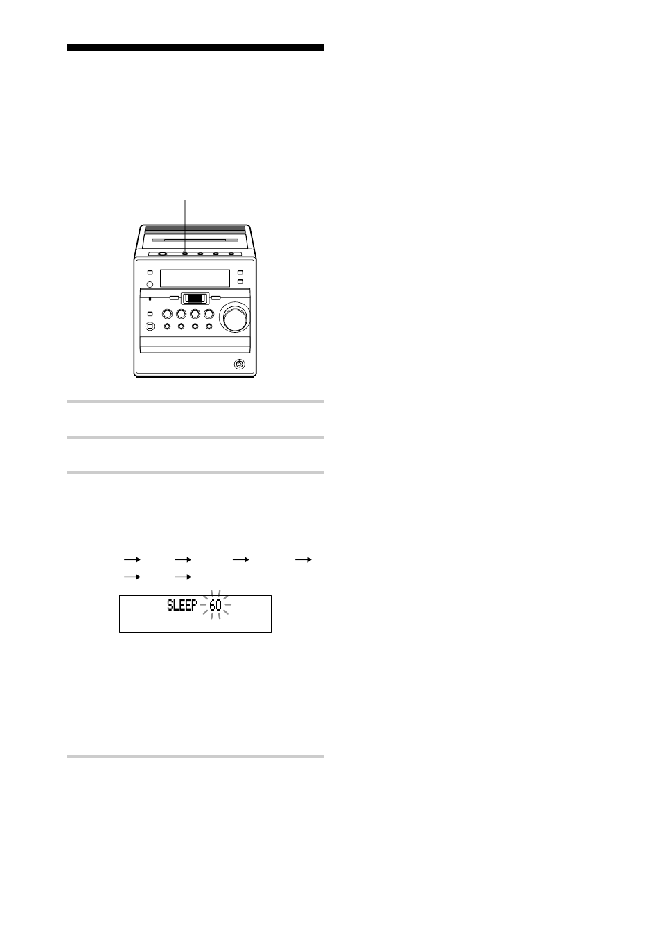 Falling asleep to music | Sony CMT-A70 User Manual | Page 34 / 48