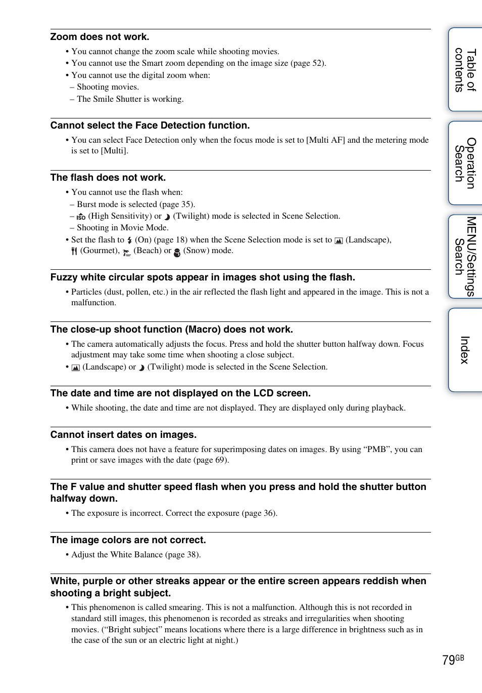 Sony Cyber-shot 4-166-207-11(1) User Manual | Page 79 / 93