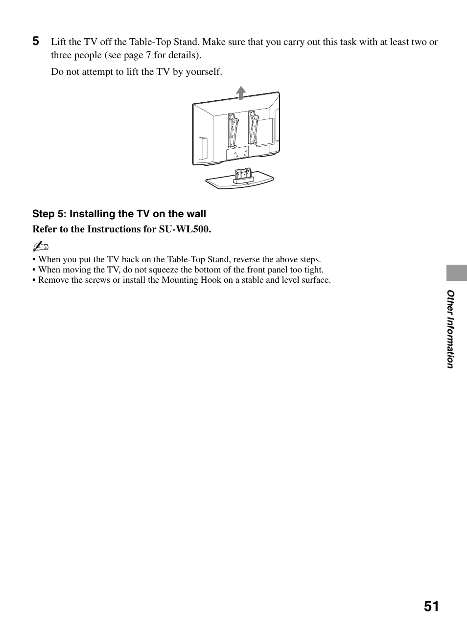 Sony BRAVIA KDL-0EX500 User Manual | Page 51 / 59
