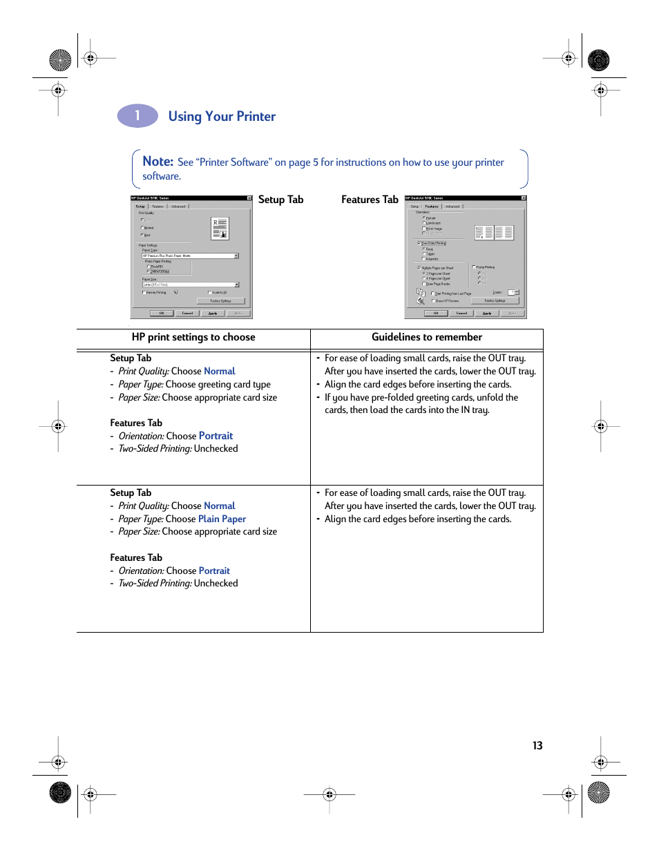 Using your printer | Sony 970C Series User Manual | Page 20 / 82