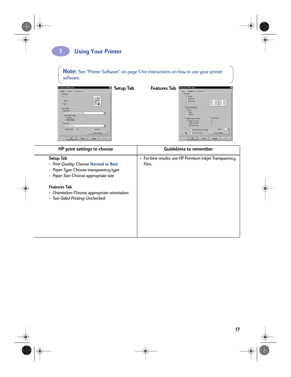 Using your printer | Sony 970C Series User Manual | Page 24 / 82