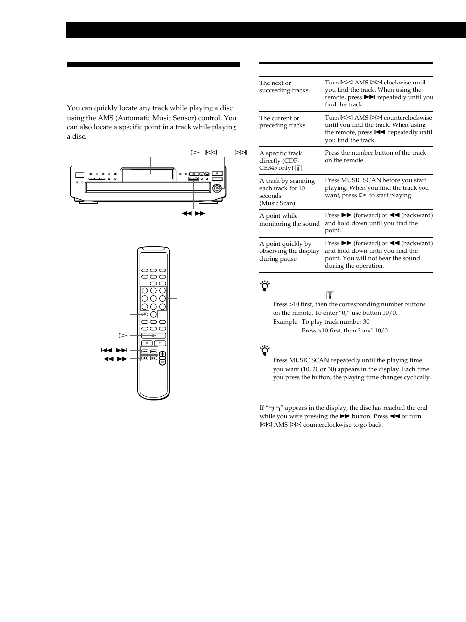 Playing cds | Sony Compact Disc Player CDP-CE345 User Manual | Page 10 / 20