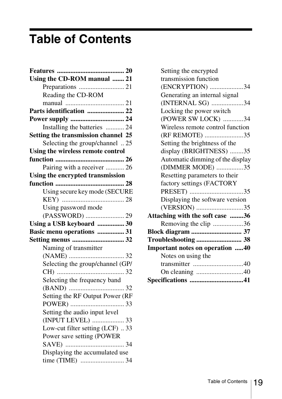 Sony 3-873-945-12 (1) User Manual | Page 19 / 44