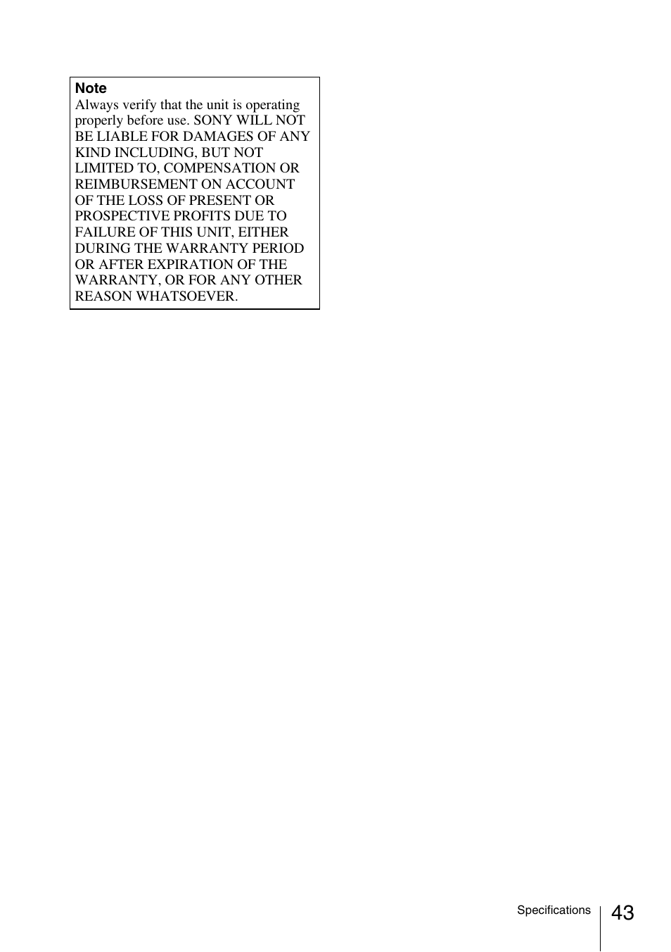 Sony 3-873-945-12 (1) User Manual | Page 43 / 44