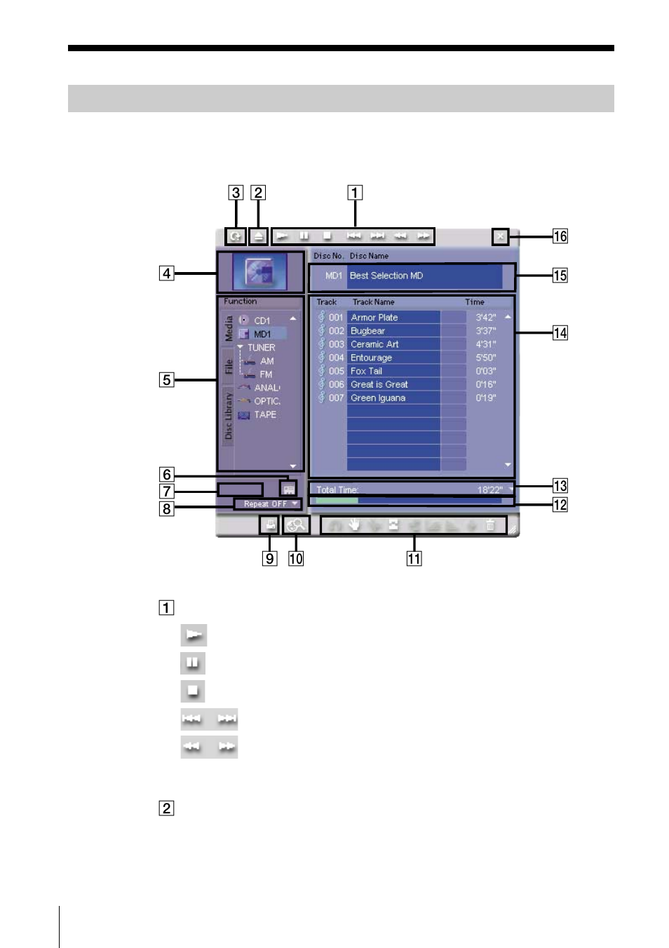 Md window | Sony PCLK-MN10A User Manual | Page 14 / 113