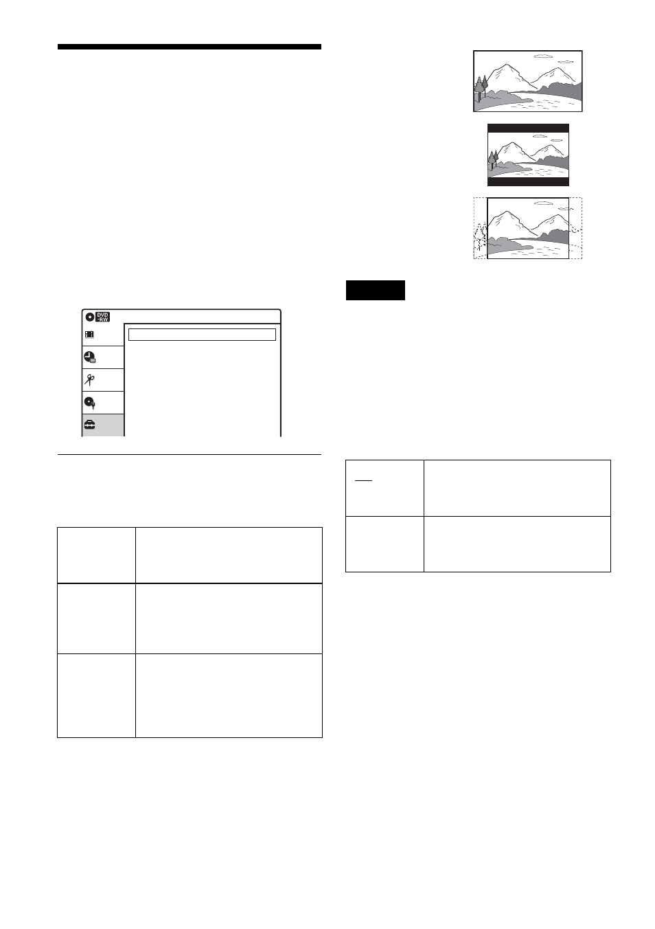 Video settings (video) | Sony RDR-VX500 User Manual | Page 100 / 128