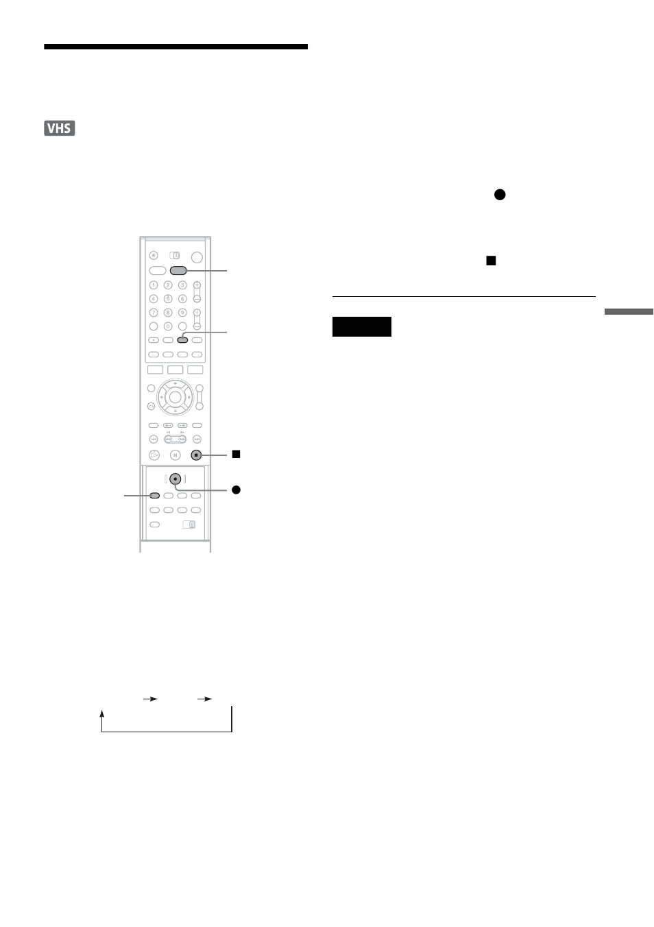 Recording from connected equipment without a timer | Sony RDR-VX500 User Manual | Page 75 / 128