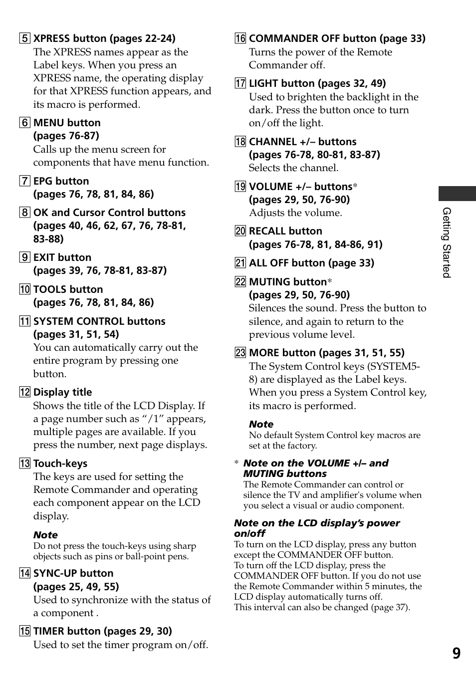 Sony RM-AX4000 User Manual | Page 9 / 96