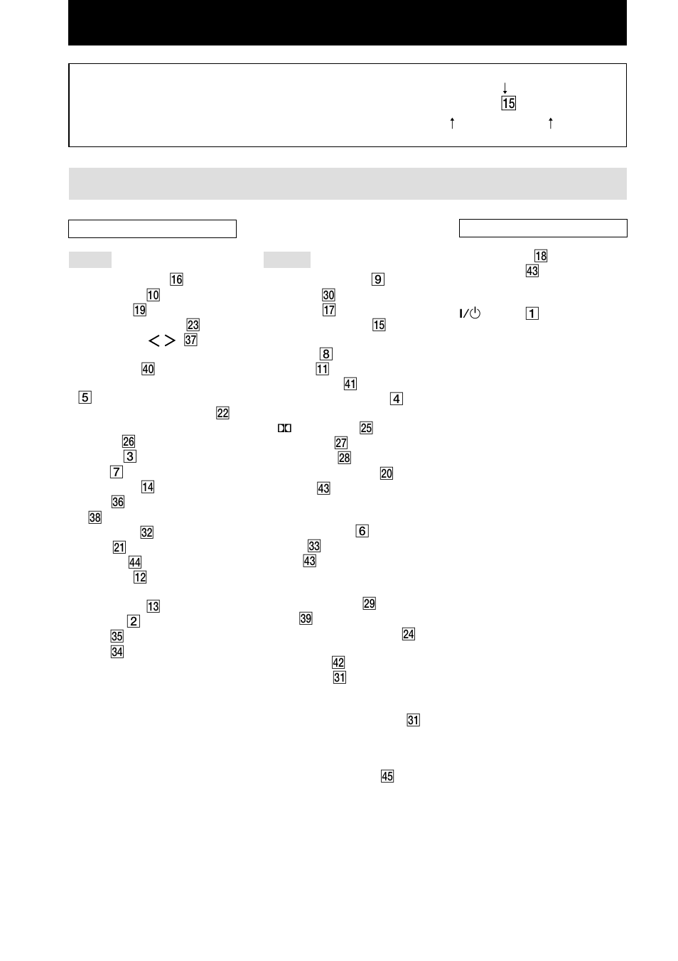 Main unit, List of button locations and reference pages | Sony STR-DA2ES User Manual | Page 6 / 72