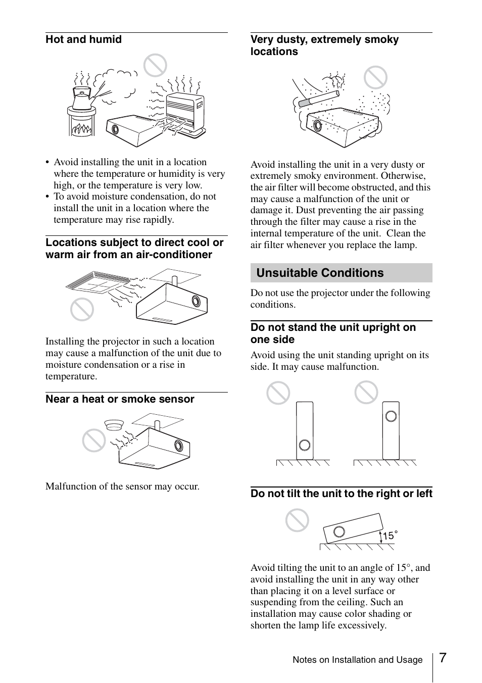 Sony VPL ES7 User Manual | Page 7 / 61