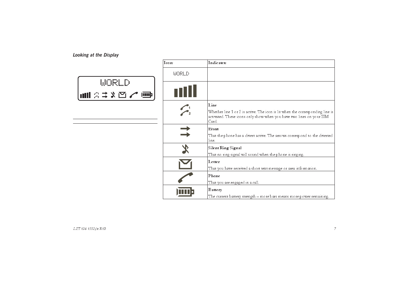 Looking at the display | Sony GA628 User Manual | Page 14 / 38