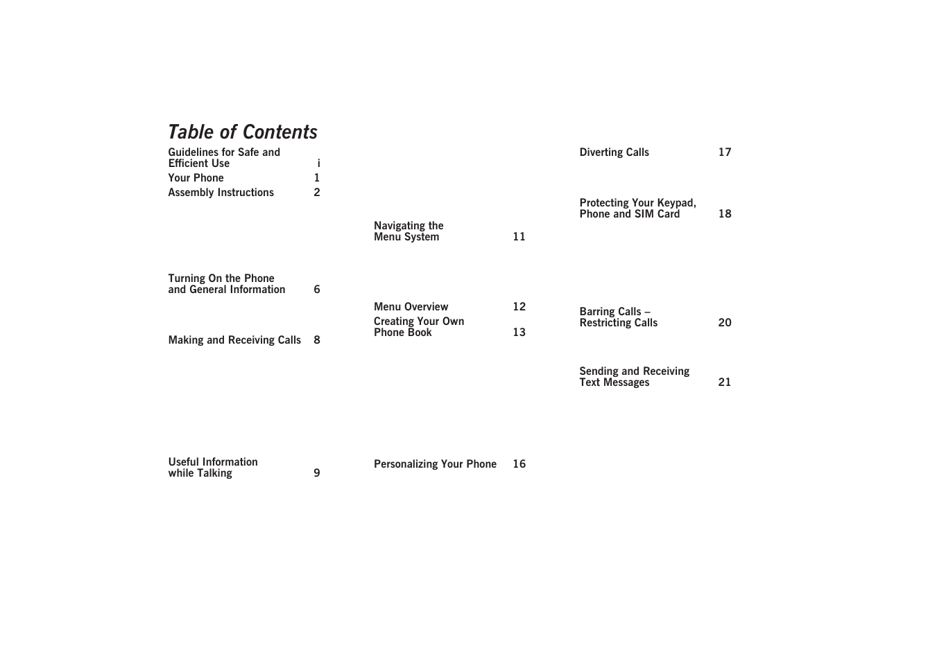 Sony GA628 User Manual | Page 6 / 38
