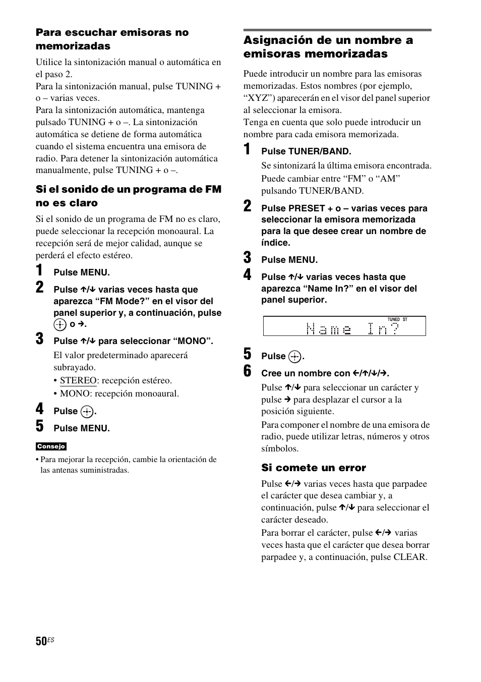 Ono (50) | Sony HT-IS100 User Manual | Page 130 / 168