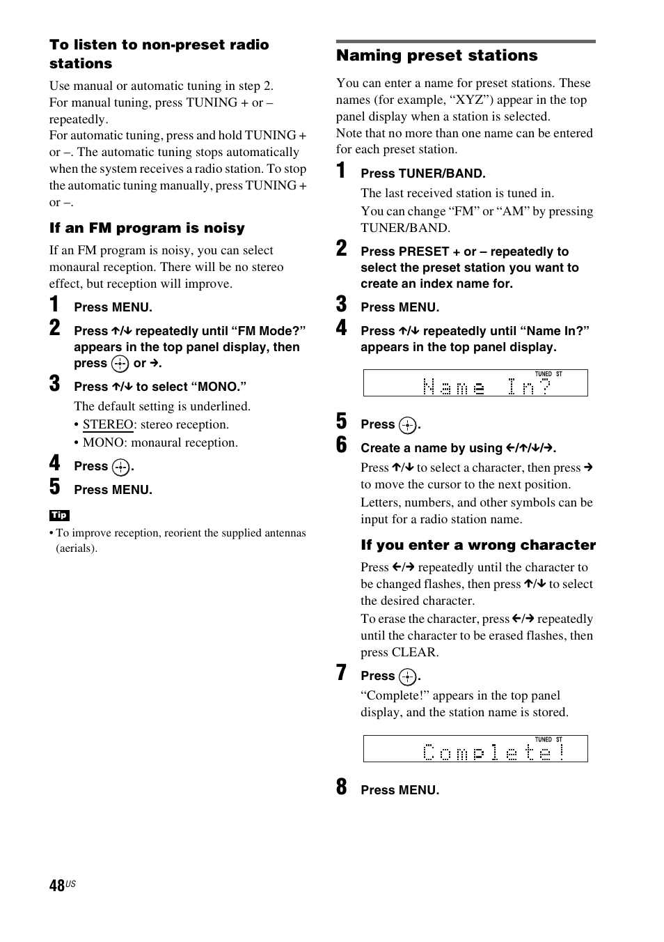 Ono (48) | Sony HT-IS100 User Manual | Page 48 / 168