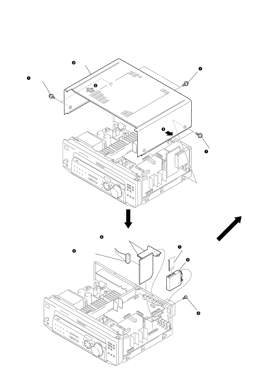 Disassembly | Sony STR-DE845 User Manual | Page 6 / 78