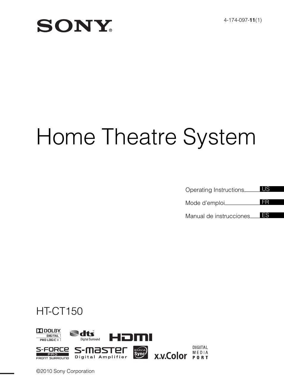 Sony HT-CT150 User Manual | 124 pages