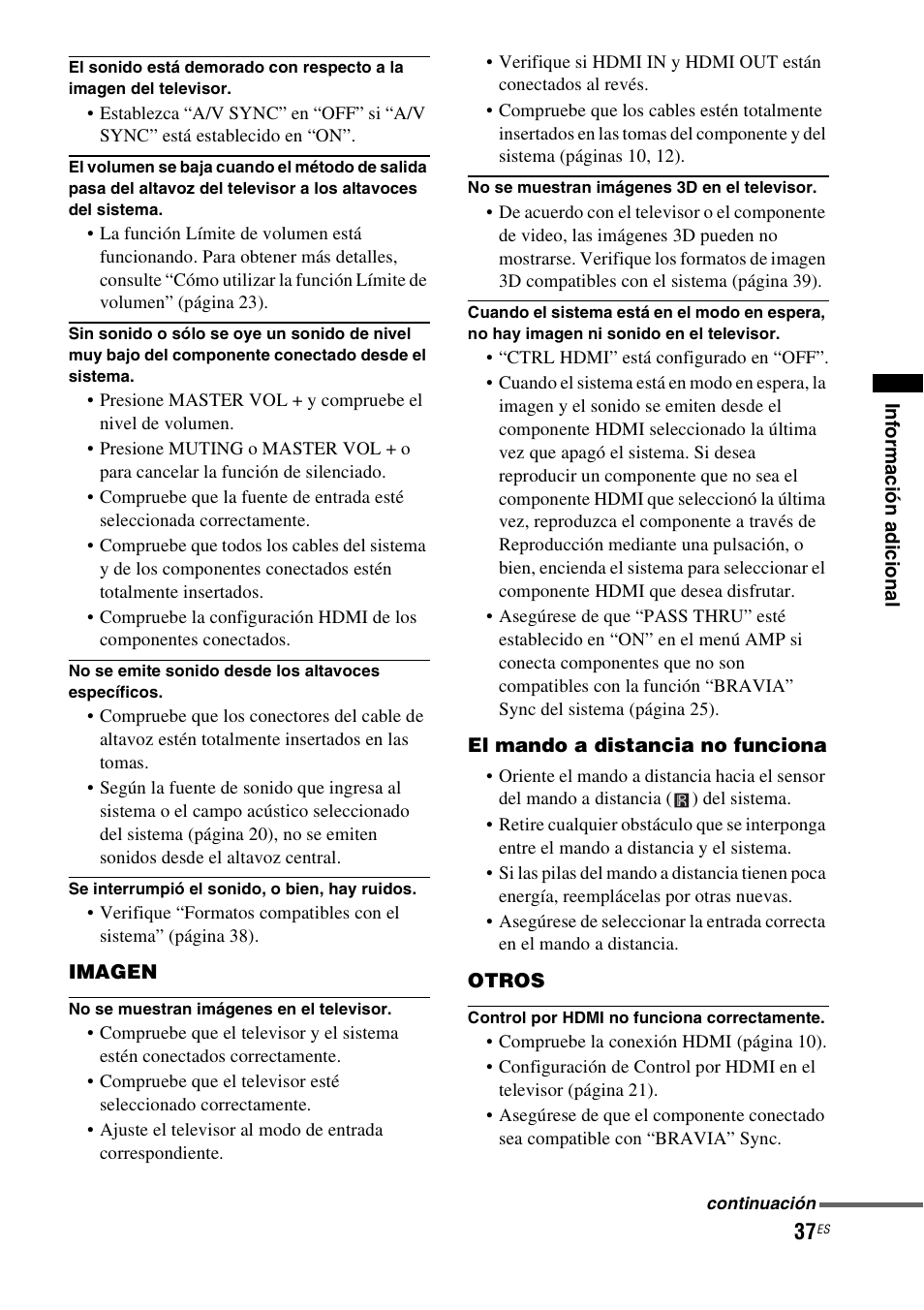 Sony HT-CT150 User Manual | Page 117 / 124