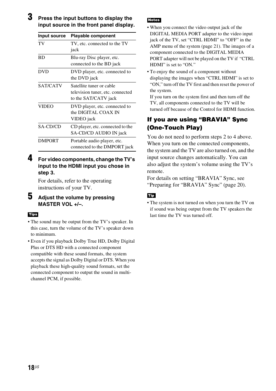 Sony HT-CT150 User Manual | Page 18 / 124